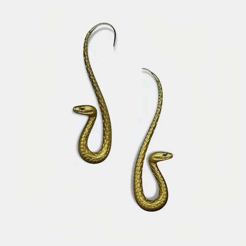 Boucle D’oreille Serpent Pendante - bague