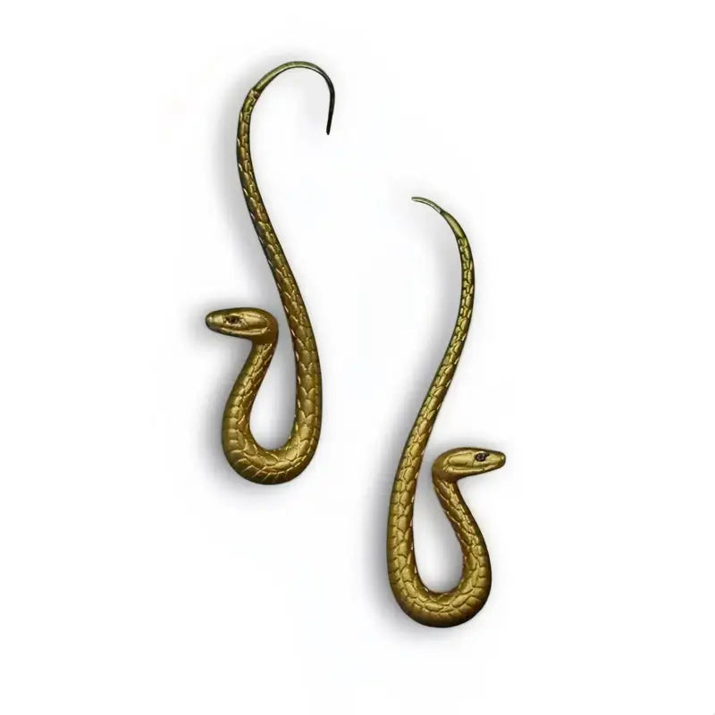 Boucle D’oreille Serpent Pendante - bague