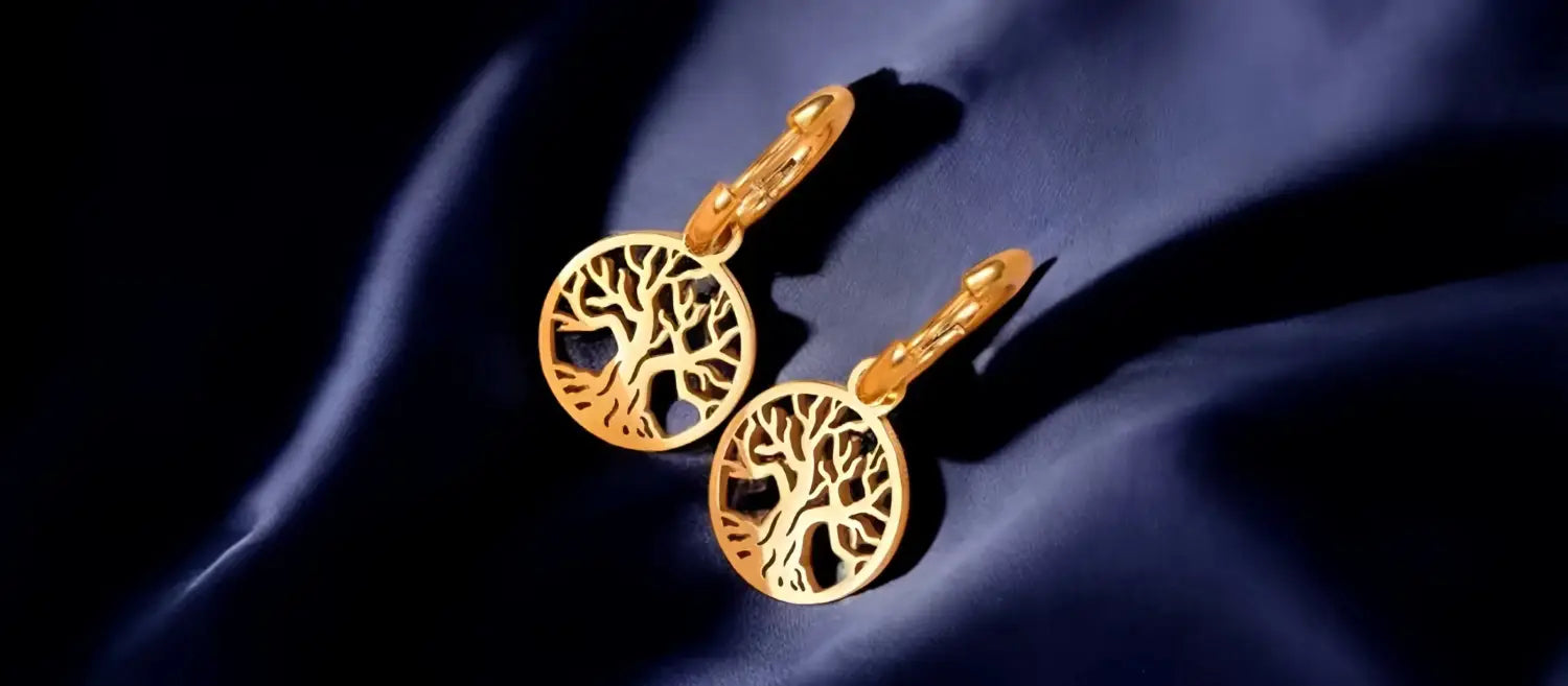 boucle d'oreille arbre de vie