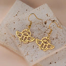 Boucles D’oreille Scarabée Egypte Doré - boucle d’oreille