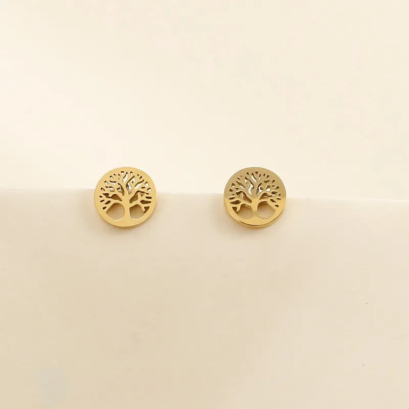 Boucles D’oreilles Arbre de Vie Dorée boucle d’oreille