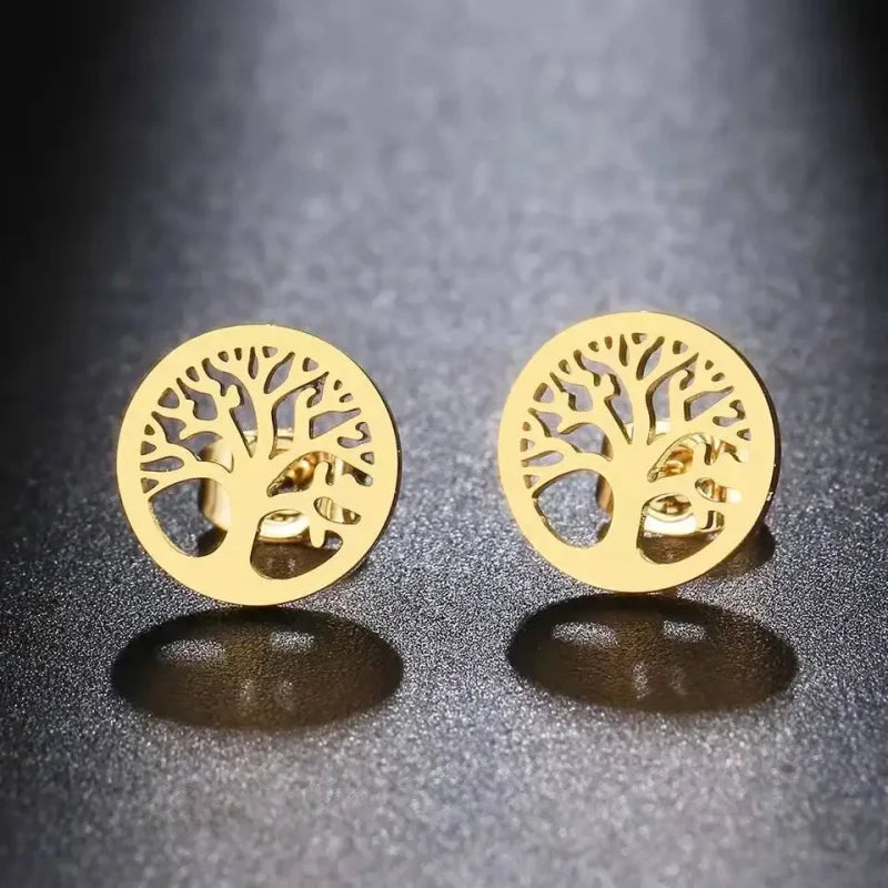 Boucles D’oreilles Arbre de Vie Dorée boucle d’oreille