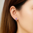 Boucles D’oreilles Fleur Argent - boucle d’oreille