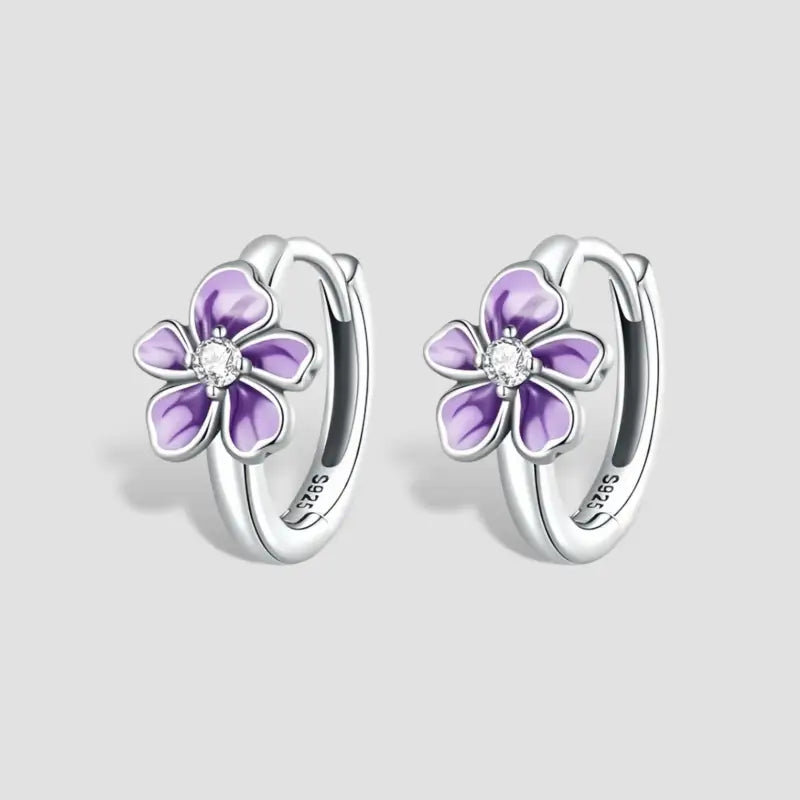Boucles D’oreilles Fleur Argent - boucle d’oreille