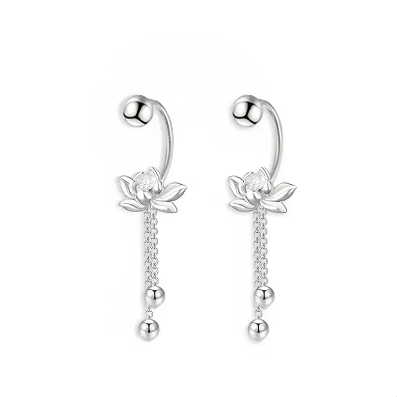 Boucles D’oreilles Fleur de Lotus - boucle d’oreille