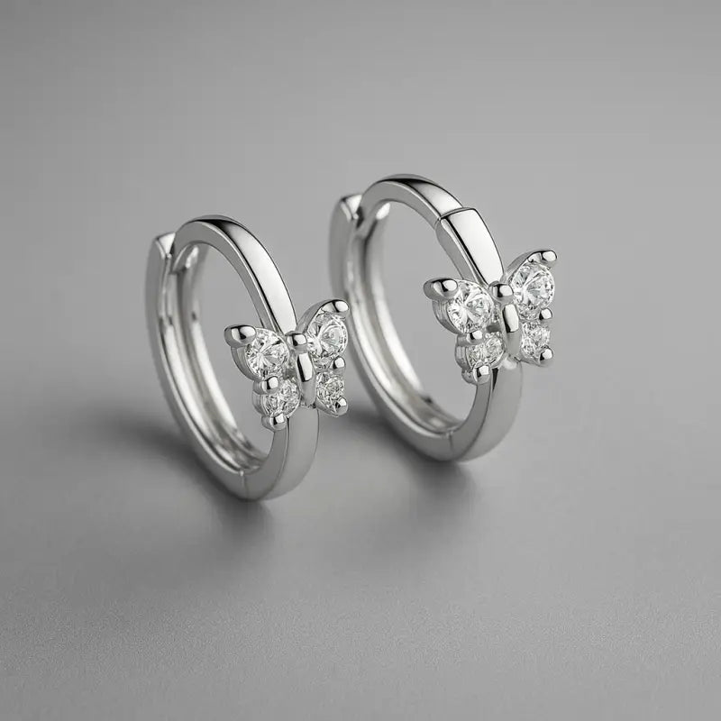 Boucles D’oreilles Papillon Argent - boucle d’oreille