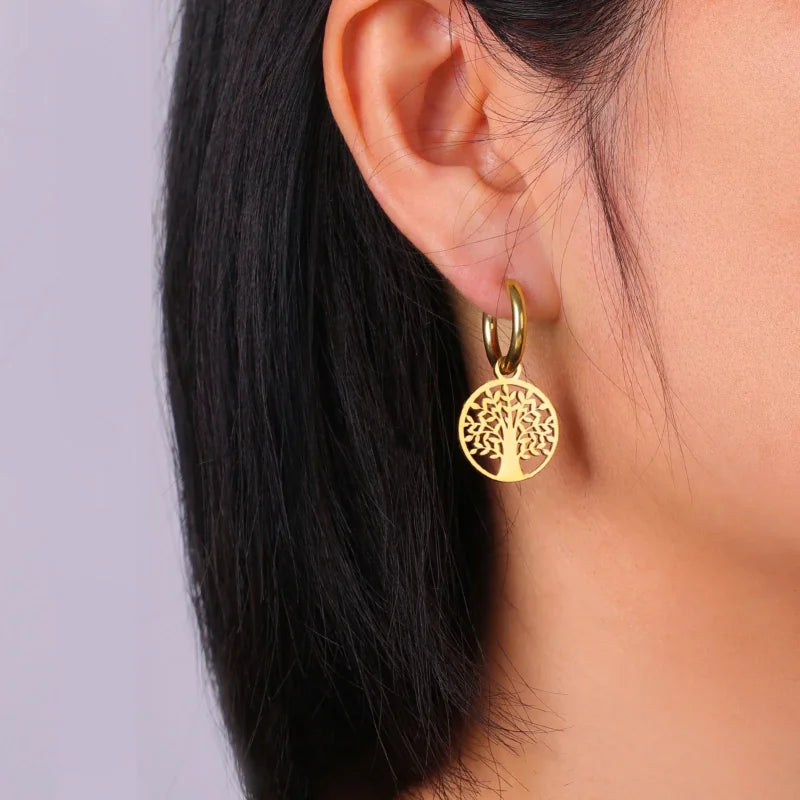 Boucles d’oreilles Pendantes arbre de Vie boucle d’oreille
