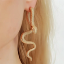 Boucles D’oreilles Serpent Doré - boucle d’oreille