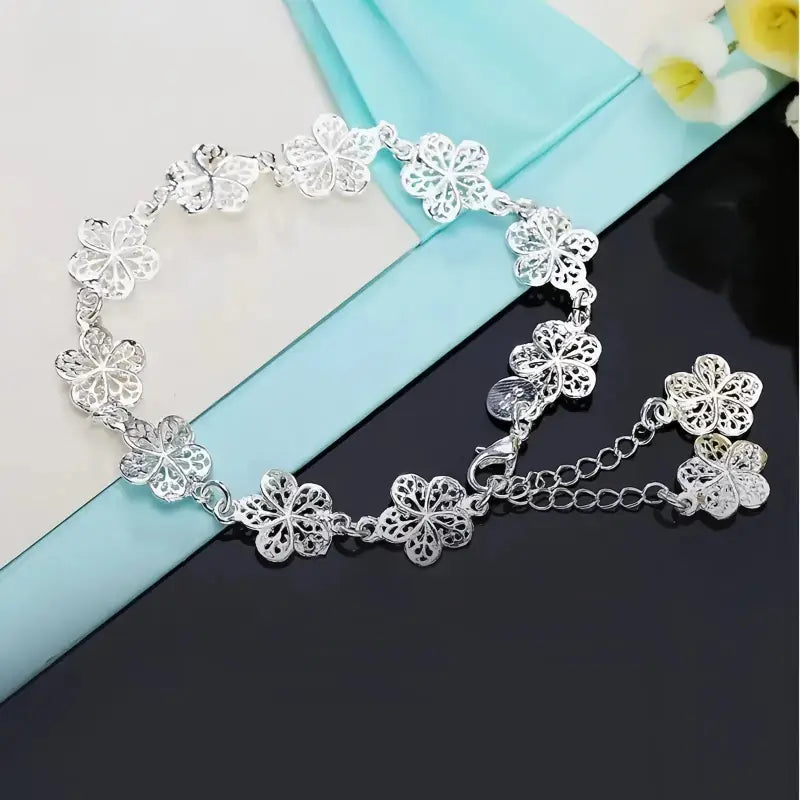 Bracelet Argent Fleur - bracelet