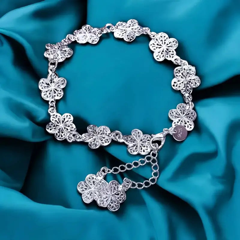 Bracelet Argent Fleur - bracelet