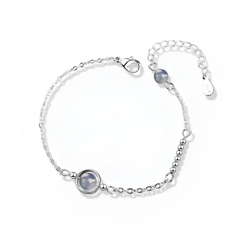 Bracelet Argent Pierre de Lune - bracelet