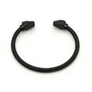 Bracelet avec Tête de Panthère Noire - Noir / 60mm (Ajustable) - bracelet