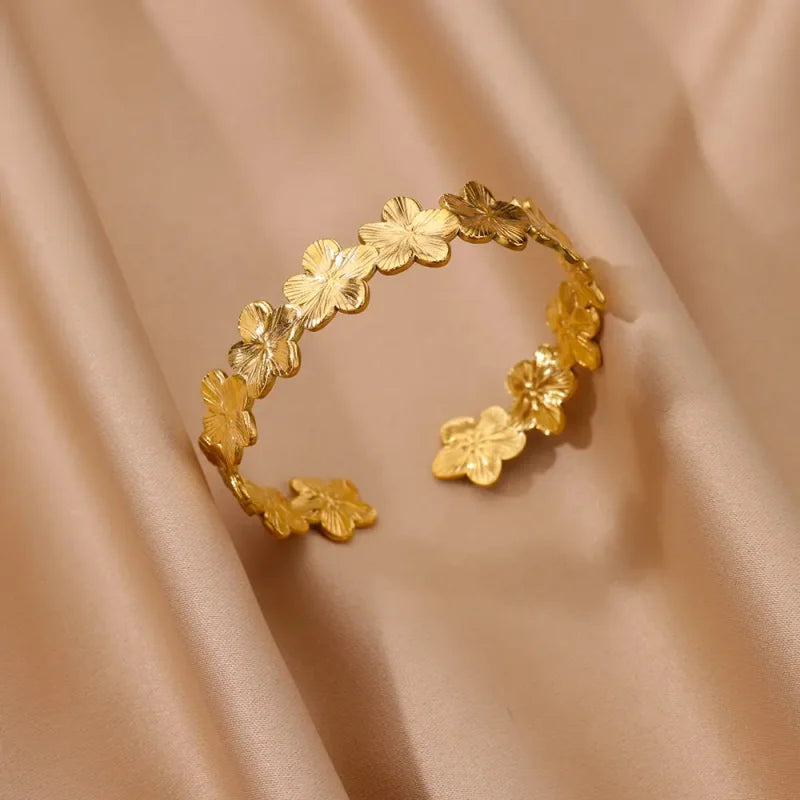 Bracelet Doré Fleur - bracelet