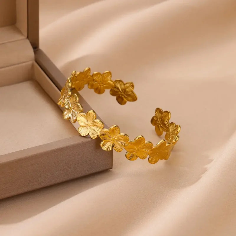 Bracelet Doré Fleur - bracelet