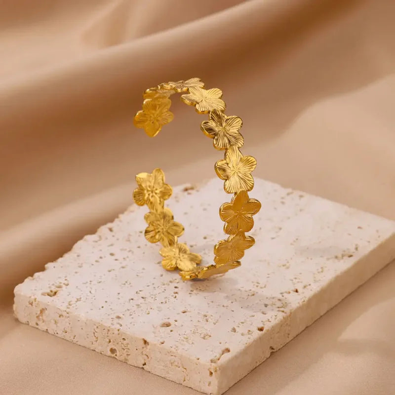 Bracelet Doré Fleur - bracelet