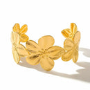 Bracelet Fleur Acier Inoxydable - bracelet