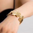 Bracelet Fleur Acier Inoxydable - bracelet