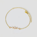 Bracelet Fleur Doré - 19cm - bracelet