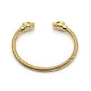 Bracelet Motif Tête Panthère - Doré / 60mm (Ajustable) - bracelet