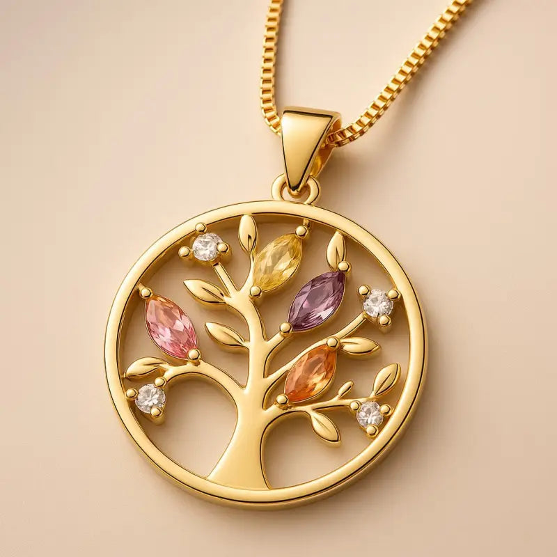 Collier Arbre de Vie Plaqué Or - colliers