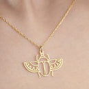 Collier avec Scarabée Doré colliers