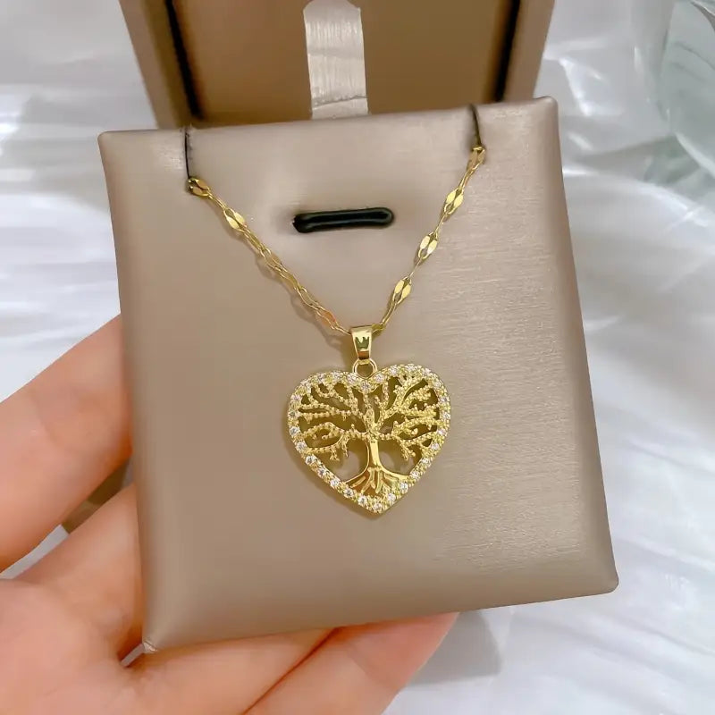 Collier Coeur Arbre de Vie - colliers