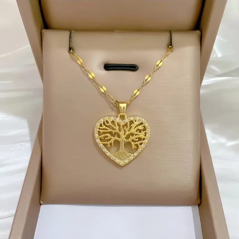 Collier Coeur Arbre de Vie - colliers