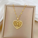 Collier Coeur Arbre de Vie - colliers