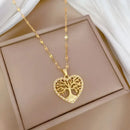 Collier Coeur Arbre de Vie - colliers