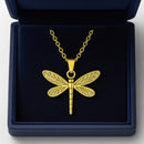 Collier Doré avec une Libellule - colliers
