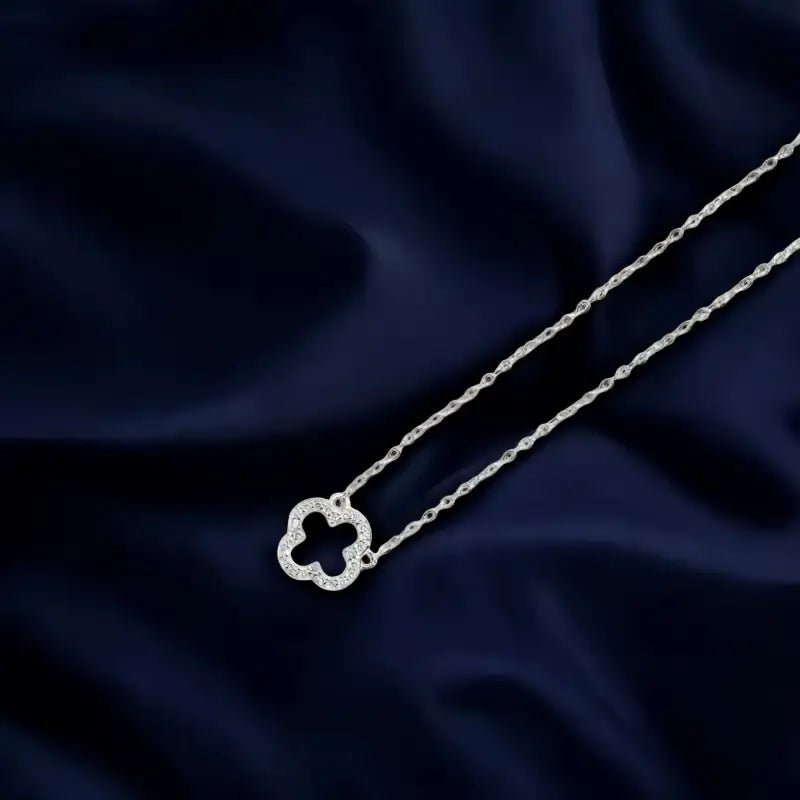 Collier Fleur Argent - colliers