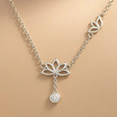 Collier Fleur de Lotus Argent - colliers
