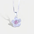 Collier Fleur Pierre Rose - colliers