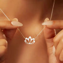 Collier Lotus Acier - colliers