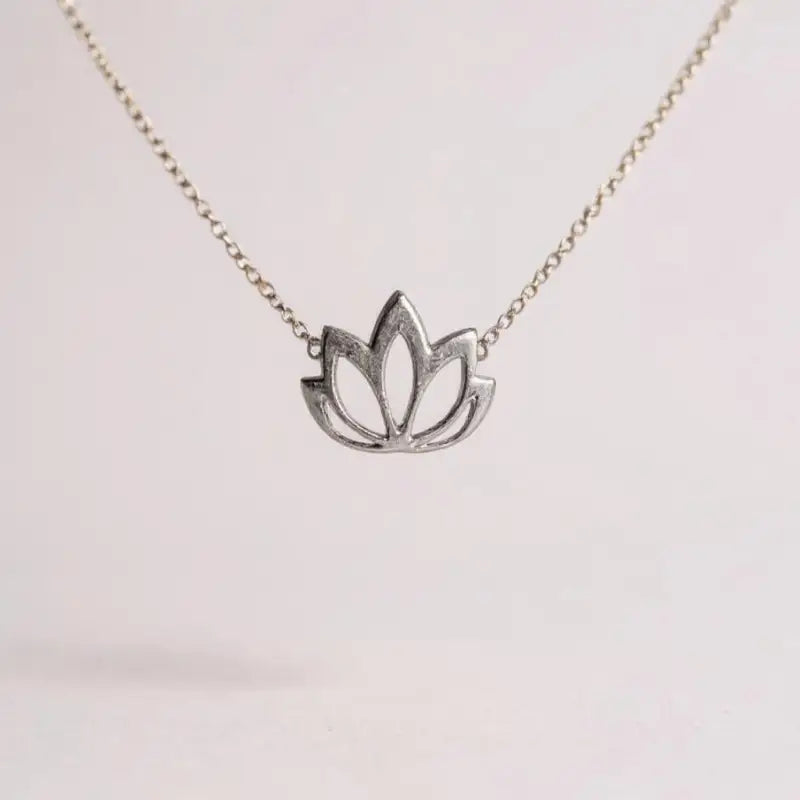 Collier Lotus Acier - colliers