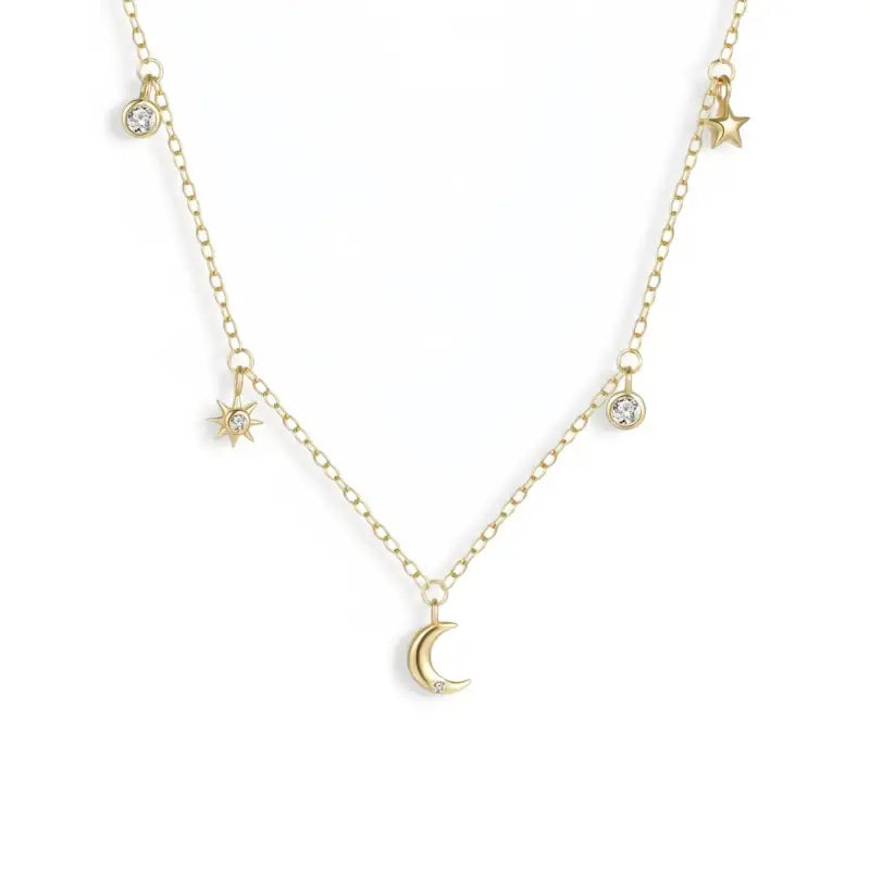 Collier Lune Étoile - colliers