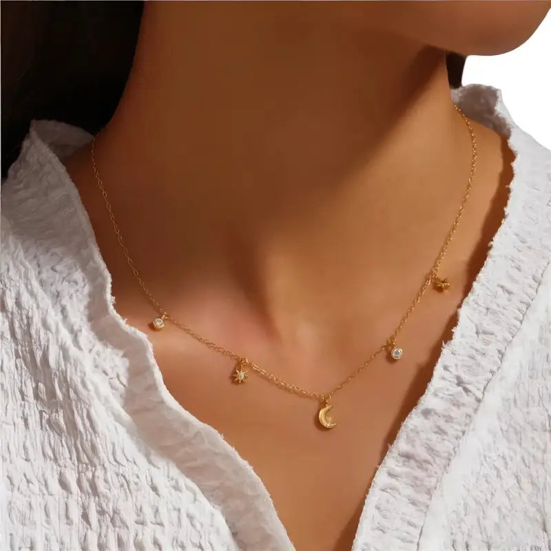 Collier Lune Étoile - colliers