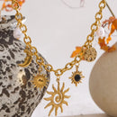 Collier Lune Étoile Soleil - colliers