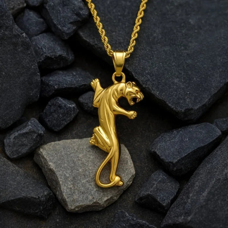 Collier Panthère Doré colliers