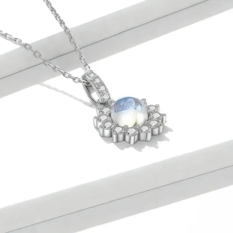 Collier Pierre de Lune Argent - colliers