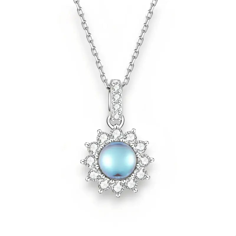 Collier Pierre de Lune Argent - colliers