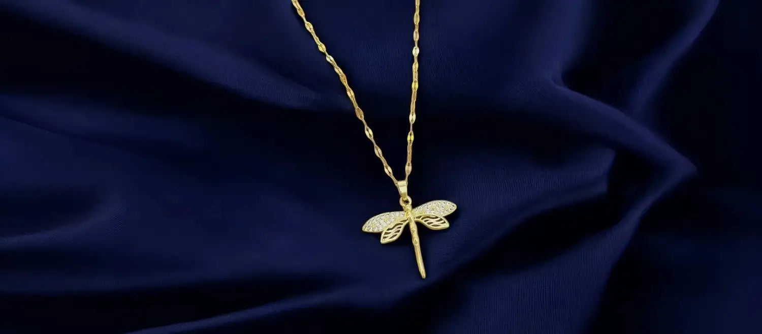 collier libellule